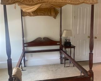 Four post tester 3/4 bed with Fortuny remnants 