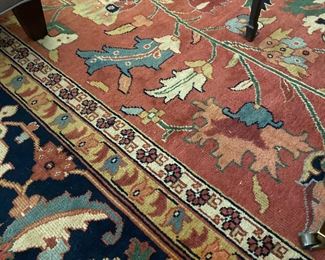 Detail of another lovely rug
Heriz 16’9 x 11’. Beautiful colors