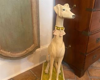 Hollywood Regency Era. Italian terracotta Whippet - signed
A fantastic piece 