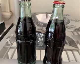Vintage coke bottles