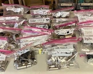 Socket sets including Craftsman, Snap-on, Proto, and more