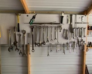Assorted wrenches - Most are stamped “Forged in the USA”.