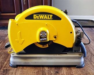 DeWalt 14" Electric Chop Saw, Model # D28715, Includes Additional Blades, Qty 2