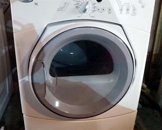 Whirlpool Dual Sport Front Load Dryer, Model WED8300CW2, Powers On, 36" x 27" x 27"
