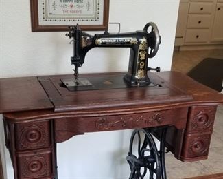 Wheeler and Wilson sewing machine.