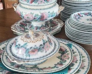 Antique dishes and serving pieces