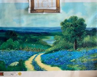 Sampling Oils on Canvas, Bluebonnets
