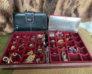 Earrings, Kate Spade & Brighton Wallets