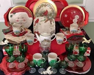 Christmas In Green And Red