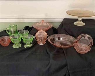 Vintage Pink And Green