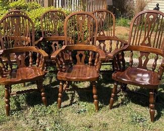 Vintage Solid Wood Chairs