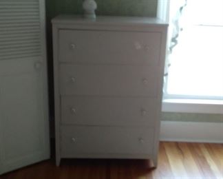 White Dresser & Lamp