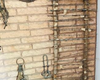 Vintage Western/Texas Collectables. Various Collectable Barbed Wire.