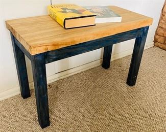Farmhouse Style Wooden End Table.