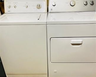 Kenmore Washer and Electric Dryer.