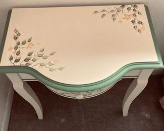 Vintage Painted Off White Night Stand.