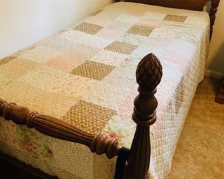 Vintage Pineapple Four Poster Bed.