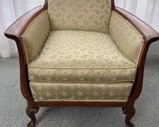 Antique Deep Seat Arm Chair.