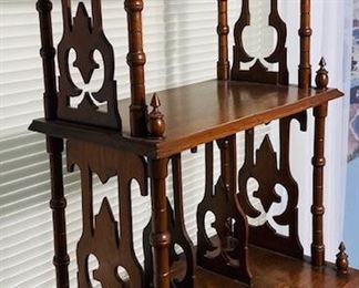 Antique 3 Tier Wood Decorative Shelfing.