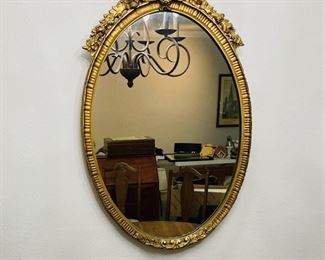 Vintage Antique Hall Mirror.
