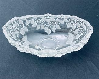 Vintage Mikasa Walther Crystal Oval Bowl.