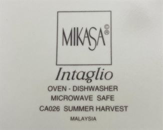 Vintage Mikasa Intaglio "Summer Harvest" Set. 62 Pc.