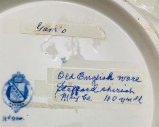 Old English Ware. 100 Years Old.