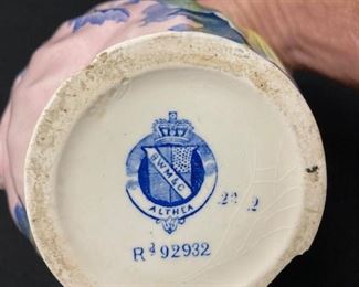 Hand Painted Ceramic Pitcher and Vase.