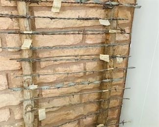 Large Vintage Barbed Wire Collection.