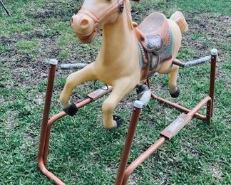 Vintage 1970's Flexible Flyer Bouncy Horse. Great ondition!