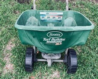 Scotts Turf Builder Lawn Spreader.