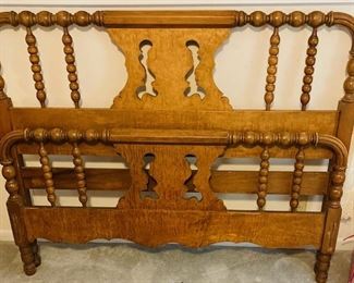 Antique Oak Bed. Headboard/Footboard.