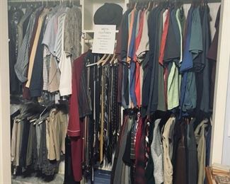 Large Selection of Top Condition Men's Clothing, Shoes, Hats and Accessories.