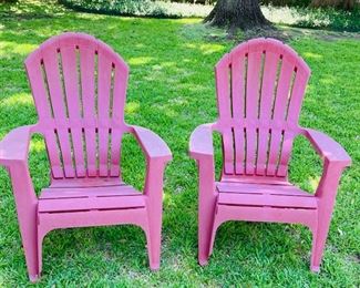 Pair of Composite Adirondack Chairs.