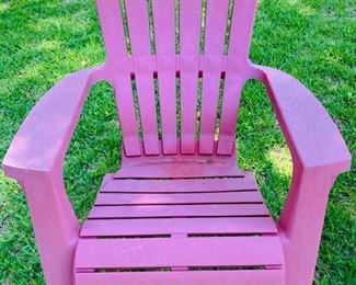 Pair of Composite Adirondack Chairs.