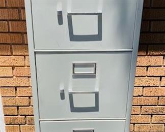 Large Good Condition 4 Drawer File Cabinet.