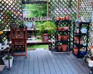 Large Selection of Lawn and Garden Items, Plants and Flower Pots.