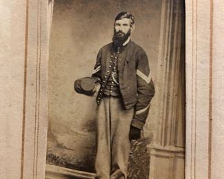 1860s Civil War Soldier Tin Type