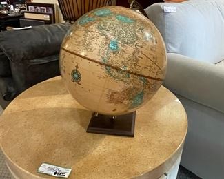 Globe on Round Occasional Table