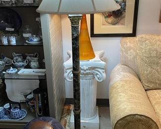 Floor Lamp in Green Stone