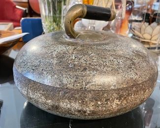 Vintage Scottish Marble Curling Stone