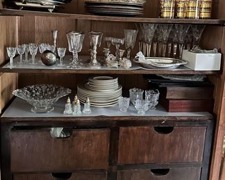 Fine stemware and dishes