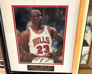 Michael Jordan autographed picture with COA
