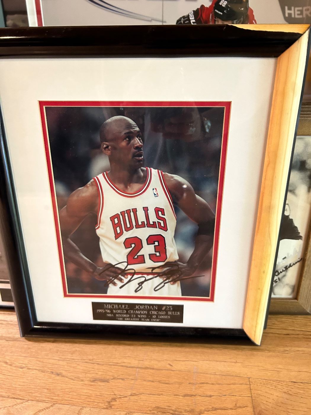 Michael Jordan autographed picture with COA