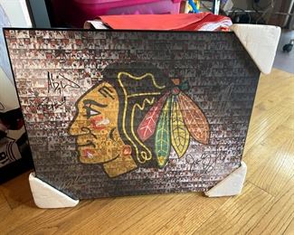 Team signed Blackhawk 
