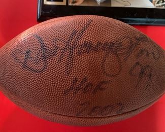Dan Hampton signed ball with COA 