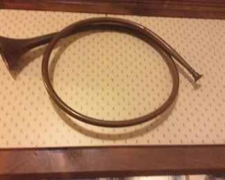  Fox Hound Hunt Bugle Decor - Brass French Horn