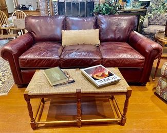 rush seat bench by Ballard Designs