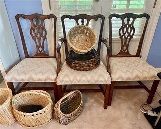 we have three chippendale chairs