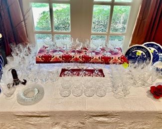 A LARGE collection of Fostoria “Rogene” crystal….